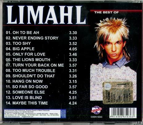 The Best of - CD Audio di Limahl - 2