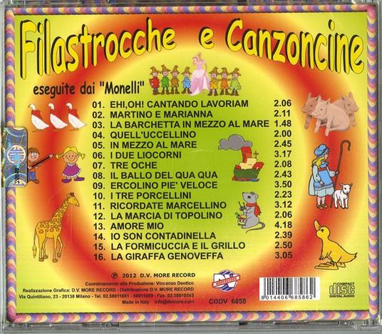 Filastrocche e canzoncine - CD Audio - 2