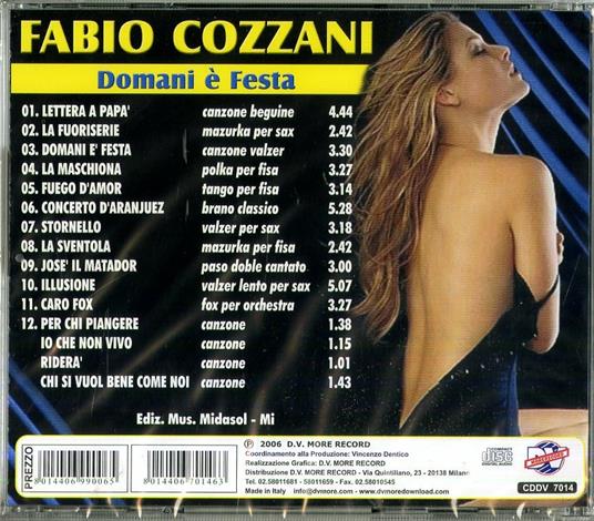 Domani è festa - CD Audio di Fabio Cozzani - 2