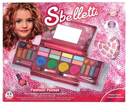 Sbelletti cofanetto trucco 3 livelli con specchio