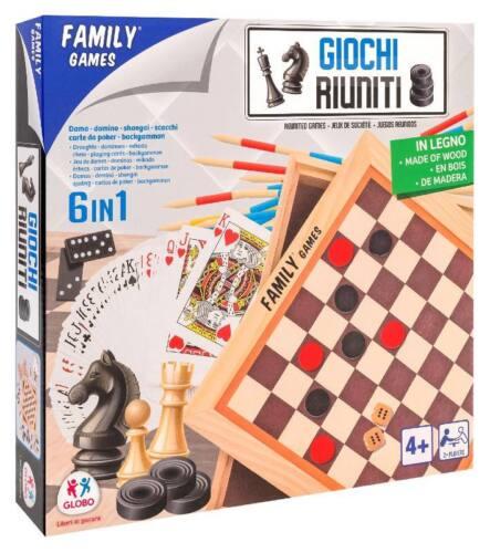 Giochi Riuniti 6 In 1 In Legno