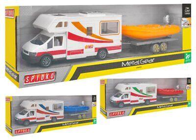 Camper Die Cast Retrocarica Con Gommone Ass.to (41007)