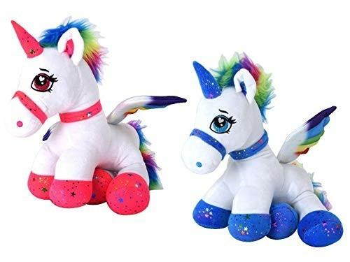 Unicorno Seduto Peluche Cm.44