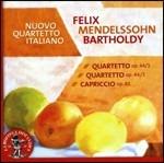 Quartetto per archi n.1, n.3 - Capriccio op.81 - CD Audio di Felix Mendelssohn-Bartholdy,Nuovo Quartetto Italiano