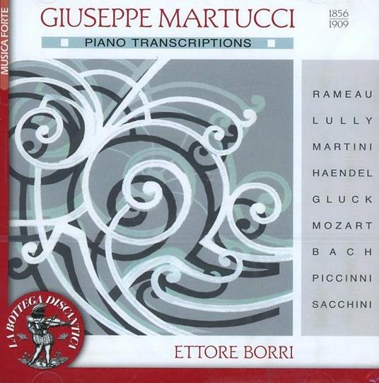 Trascrizioni per pianoforte - CD Audio di Giuseppe Martucci,Ettore Borri