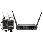 Doppio Radiomicrofono Lavalier Wireless Uhf