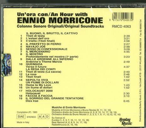 Un'ora con Ennio Morricone (Colonna sonora) - CD Audio di Ennio Morricone - 2