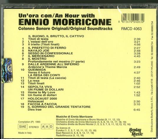 Un'ora con Ennio Morricone (Colonna sonora) - CD Audio di Ennio Morricone - 2