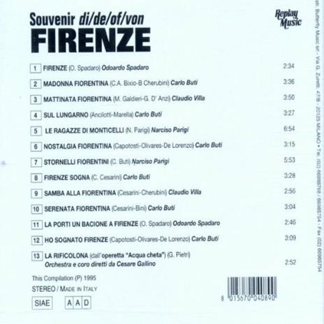 Souvenir di Firenze - CD Audio - 2