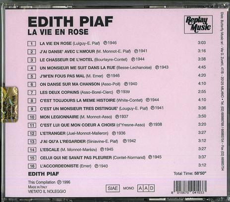 La vie en rose - CD Audio di Edith Piaf - 2