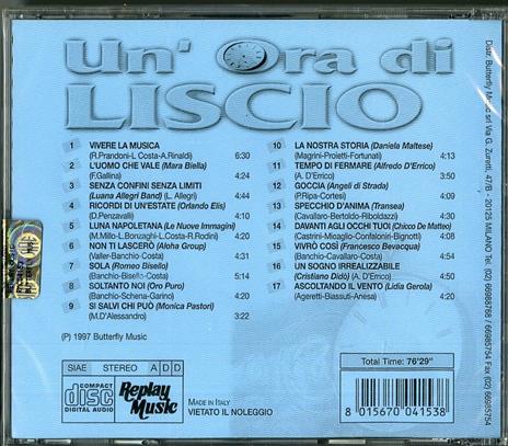 Un'ora di liscio - CD Audio - 2