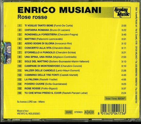 Rose rosse - CD Audio di Enrico Musiani - 2