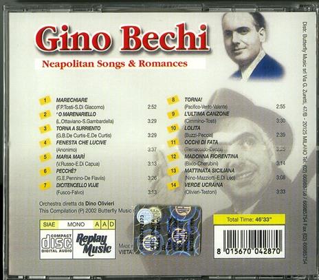 Neapolitan Songs & Romances - CD Audio di Gino Bechi - 2