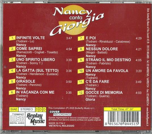 Canta Giorgia - CD Audio di Nancy - 2