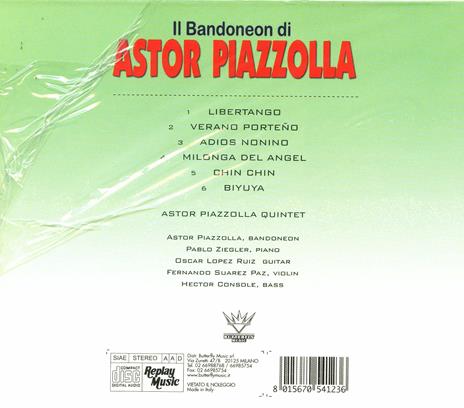 Il bandoneon di Astor Piazzolla - CD Audio di Astor Piazzolla - 2