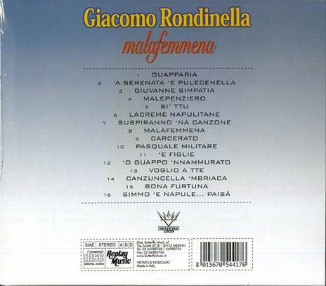 Malafemmena - CD Audio di Giacomo Rondinella - 2