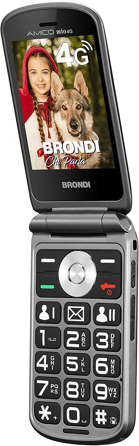 BRONDI Amico mio 4G Telefono Cellulare per Anziani GSM DUAL SIM con Tasti  Grandi - Brondi - Telefonia e GPS | IBS