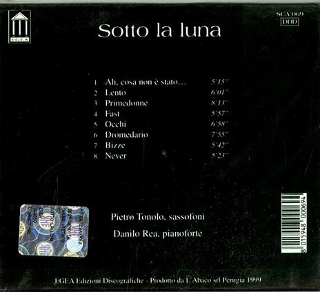 Sotto la Luna - CD Audio di Danilo Rea,Pietro Tonolo - 2