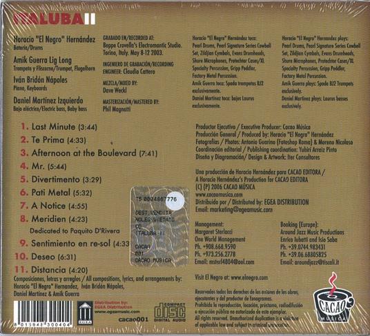 Italuba II - CD Audio di Horacio Hernandez el Negro - 2