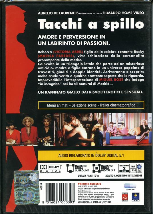 Tacchi a spillo di Pedro Almodóvar - DVD - 2