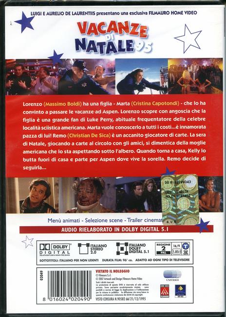 Vacanze di Natale 95 - DVD - Film di Neri Parenti Commedia | IBS