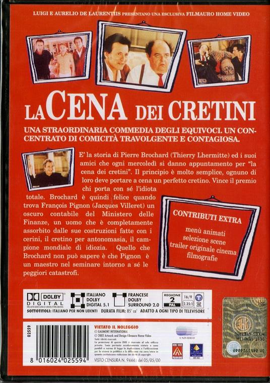 La cena dei cretini di Francis Veber - DVD - 2