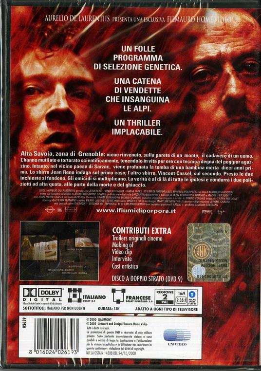 I fiumi di porpora di Mathieu Kassovitz - DVD - 2