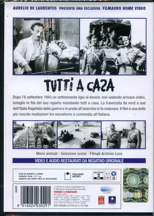 Tutti a casa - DVD - Film di Luigi Comencini Commedia | IBS