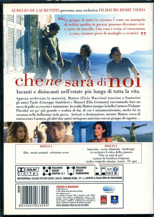 Che ne sarà di noi (2 DVD) - DVD - Film di Giovanni Veronesi Commedia | IBS