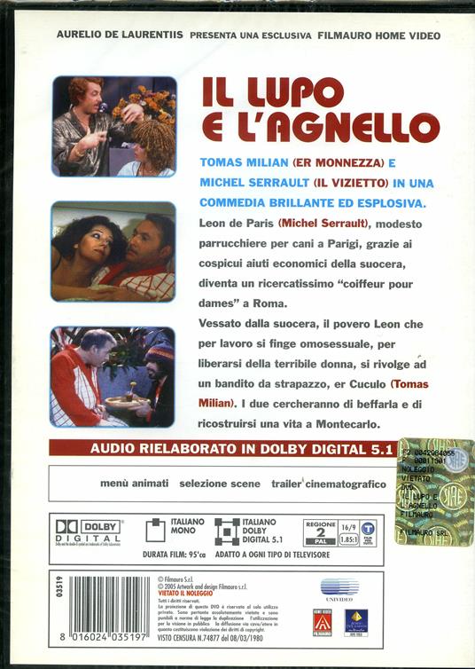 Il lupo e l'agnello di Francesco Massaro - DVD - 2