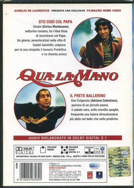 Qua la mano - DVD - Film di Pasquale Festa Campanile Commedia | IBS