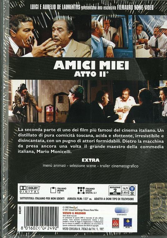 Amici miei atto secondo di Mario Monicelli - DVD - 2
