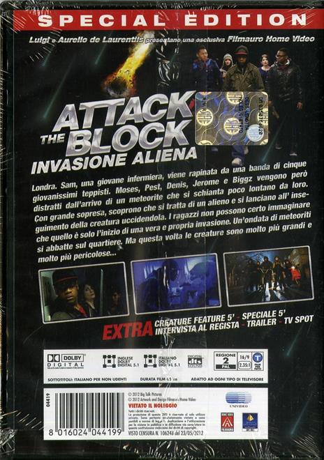 Attack the Block. Invasione aliena di Joe Cornish - DVD - 2