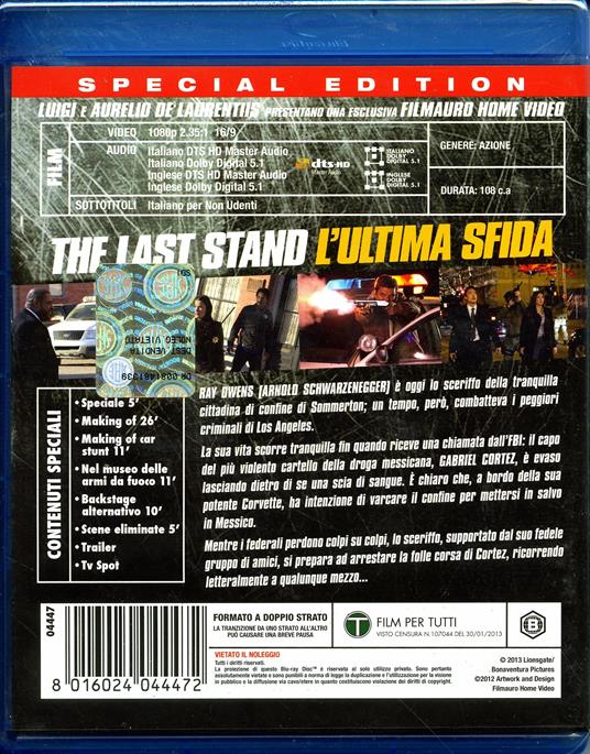 The Last Stand. L'ultima sfida di Kim Jee-woon - Blu-ray - 2