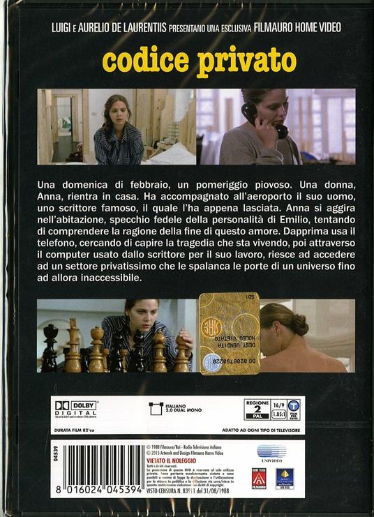 Codice privato di Francesco Maselli - DVD - 2