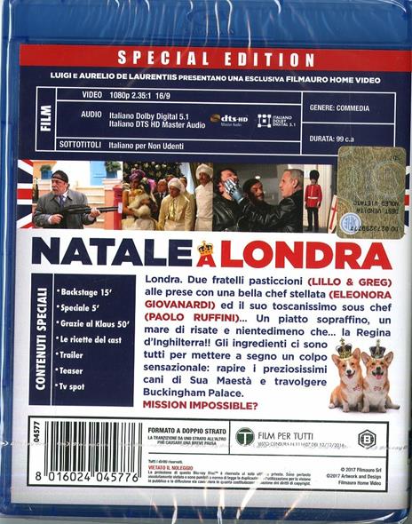 Natale a Londra. Dio salvi la regina (Blu-ray) di Volfango De Biasi - Blu-ray - 2