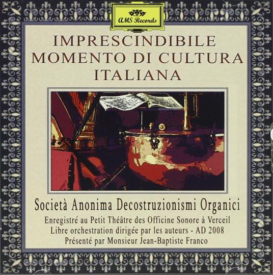 Imprescindibile momento di cultura italiana - CD Audio di Sado