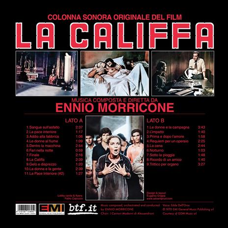 La Califfa (Colonna Sonora) (Limited Edition - Crystal Vinyl) - Vinile LP di Ennio Morricone - 3
