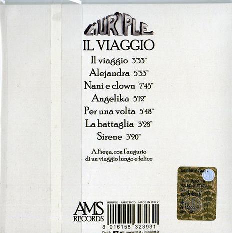 Il viaggio - CD Audio di Murple - 2