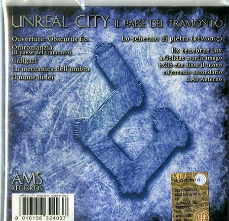 Il paese del tramonto - CD Audio di Unreal City - 2