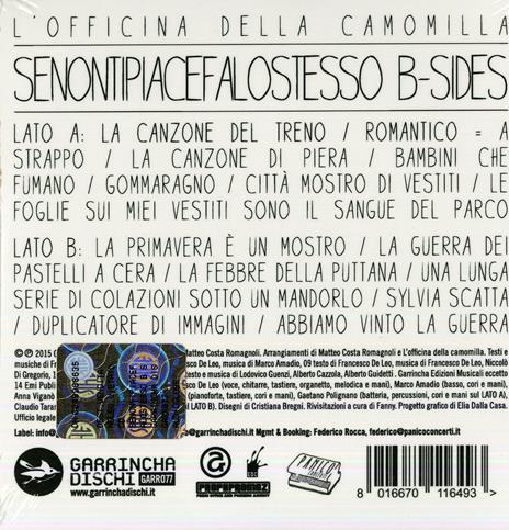 Senontipiacefalostesso B-Sides - CD Audio di Officina della Camomilla - 2