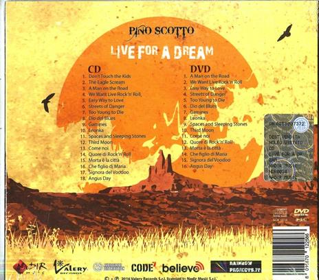 Live for a Dream - CD Audio + DVD di Pino Scotto - 2