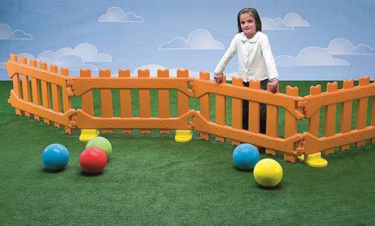 Italveneta Didattica 30200 - Recinzione Play Pen per Area Gioco Bambini, Arancione - 2