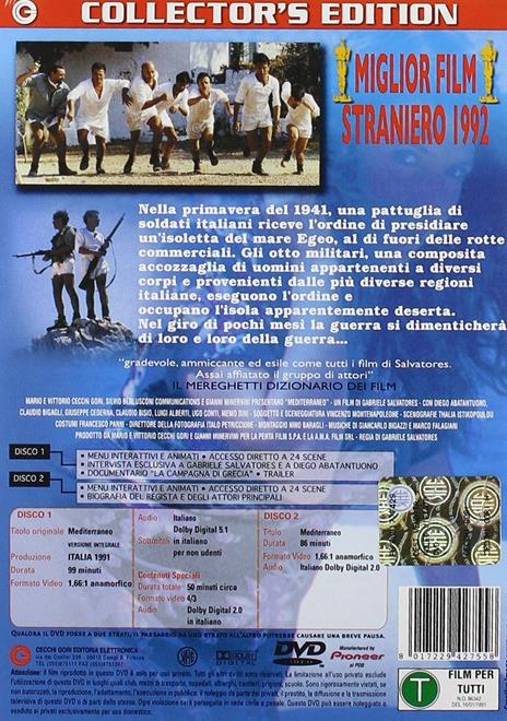 Mediterraneo (2 DVD) - DVD - Film di Gabriele Salvatores Commedia | IBS