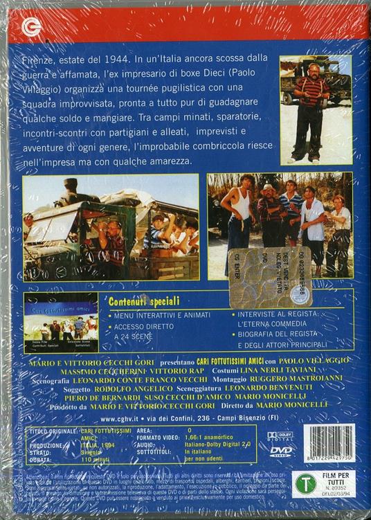 Cari fottutissimi amici di Mario Monicelli - DVD - 2