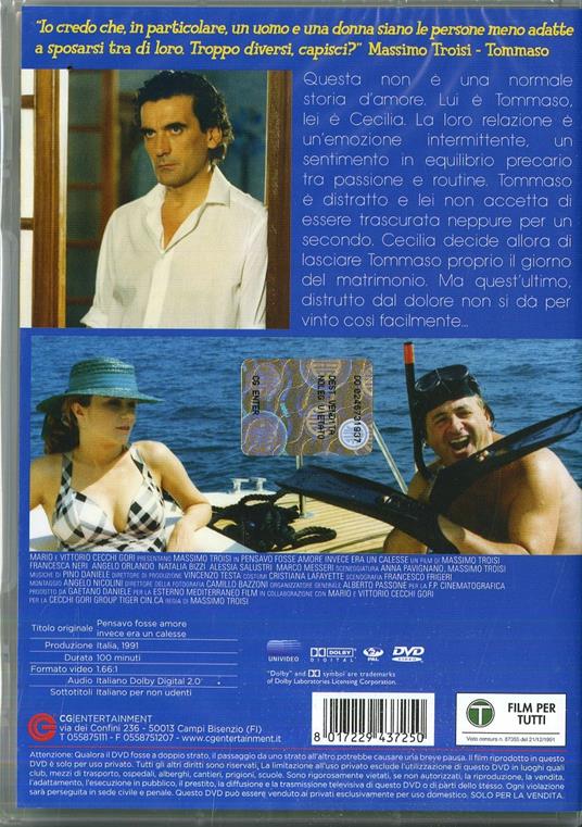 Pensavo fosse amore invece era un calesse di Massimo Troisi - DVD - 2