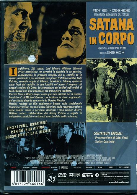 Satana in corpo di Gordon Hessler - DVD - 2