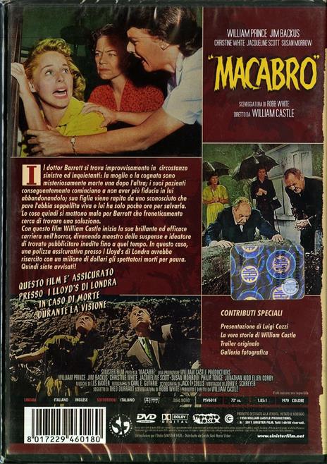 Macabro di William Castle - DVD - 2