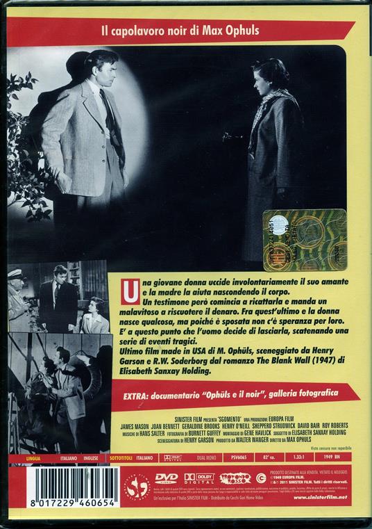 Sgomento di Max Ophüls - DVD - 2