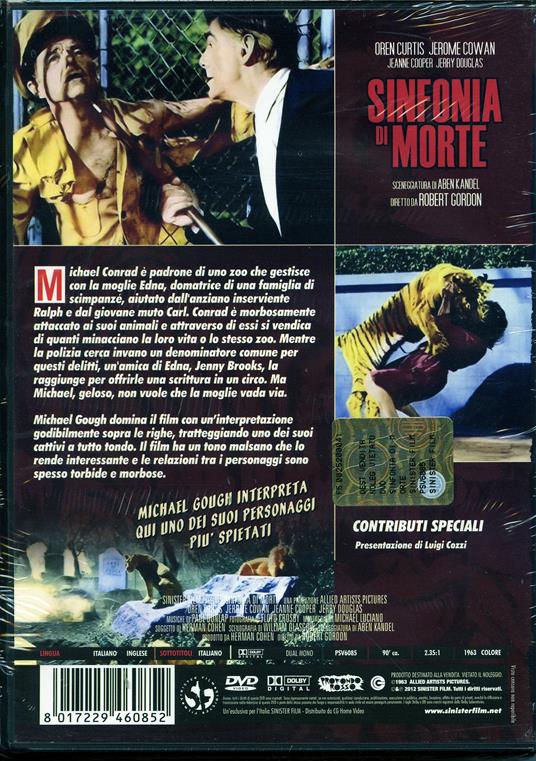 Sinfonia di morte (DVD) - DVD - Film di Robert Gordon Giallo | IBS